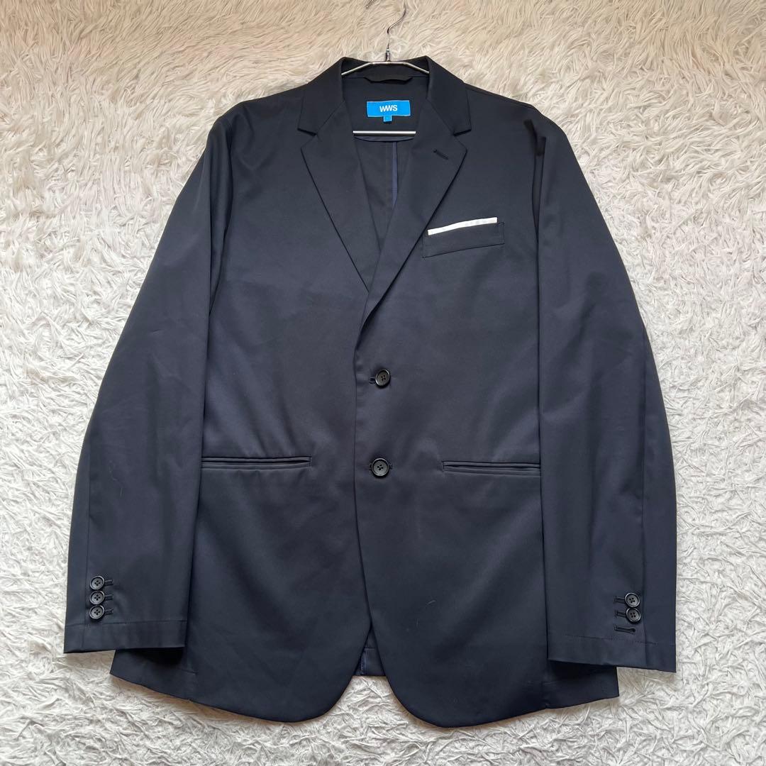 WWS WORK WEAR SUIT スーツ L 黒 ジャケット パンツ