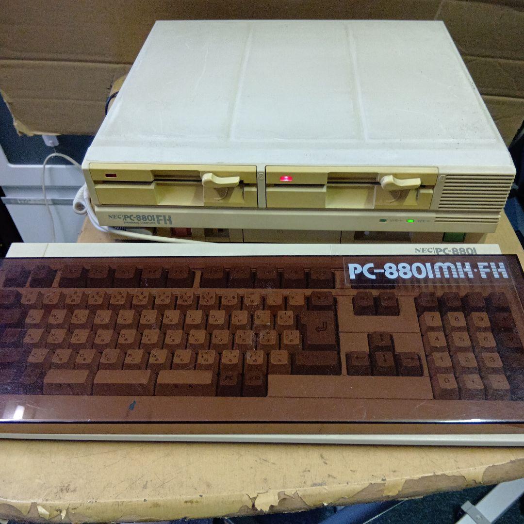 ジャンク品 NEC PC-8801FH デスクトップPC本体…キーボード