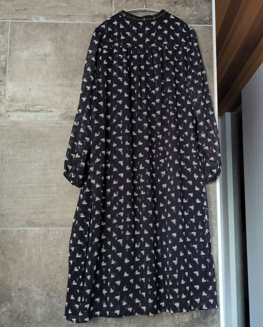 フランシュリッペ キラキラおこりんぼワンピース 犬 ネイビー FL5