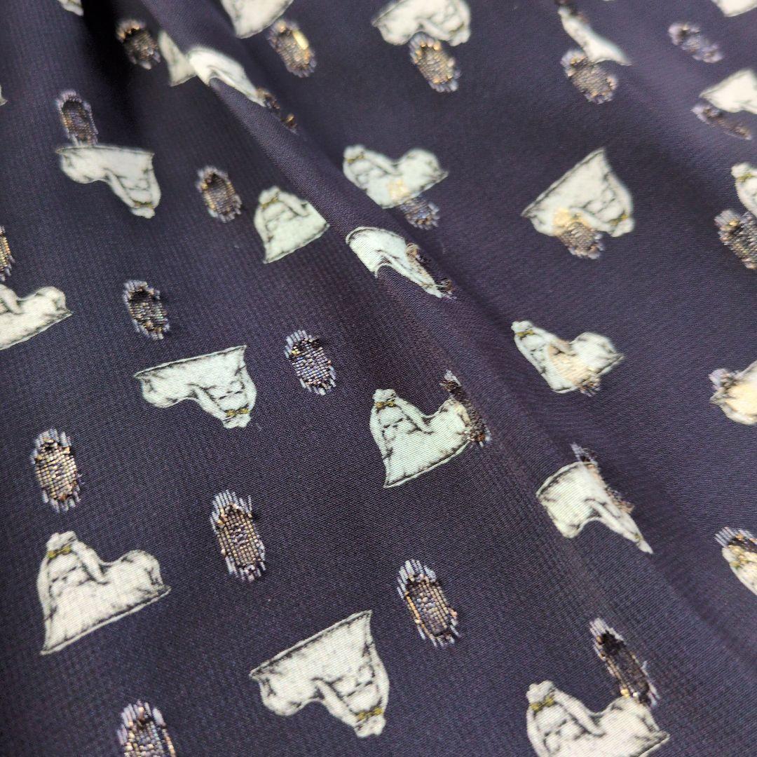 フランシュリッペ キラキラおこりんぼワンピース 犬 ネイビー FL5