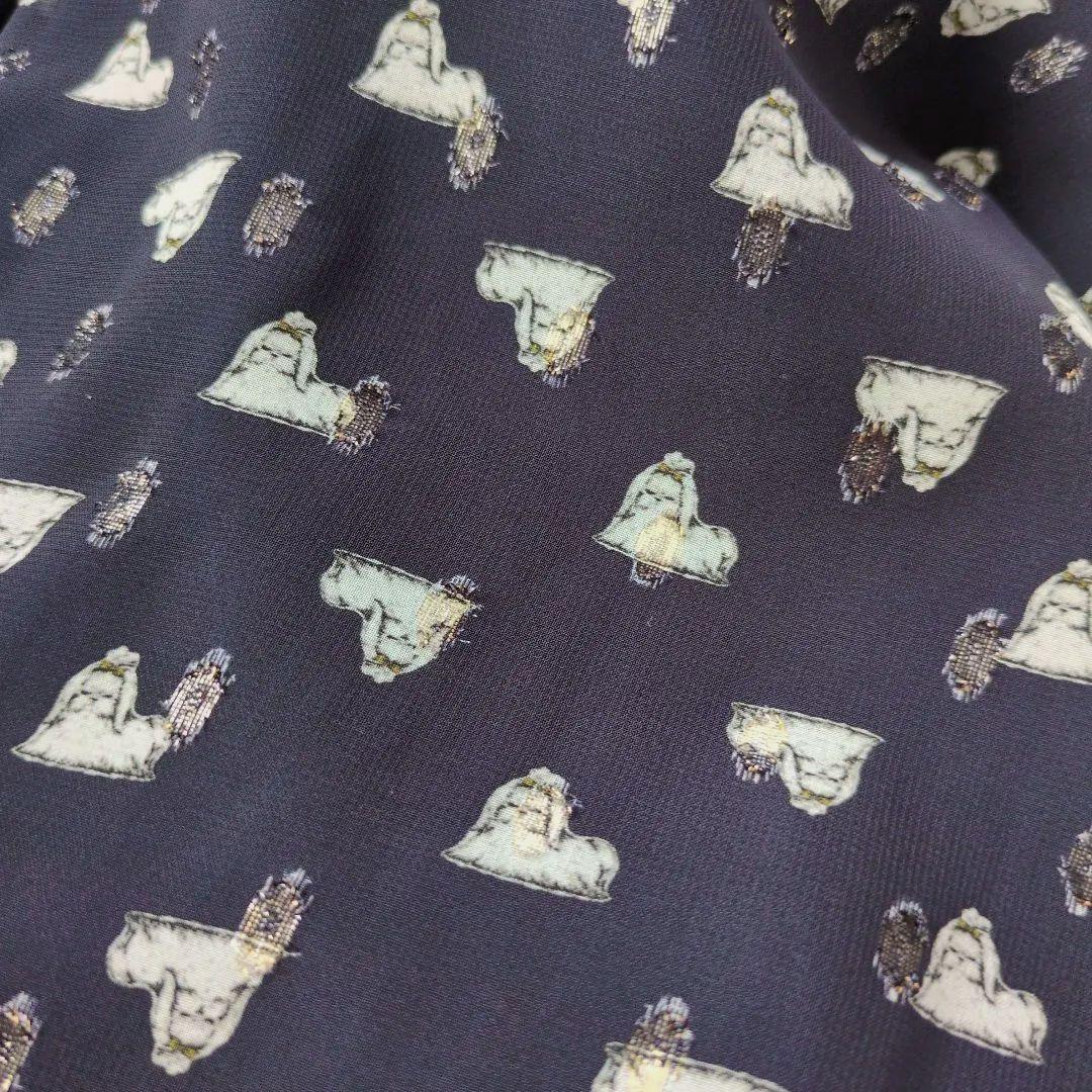 フランシュリッペ キラキラおこりんぼワンピース 犬 ネイビー FL5