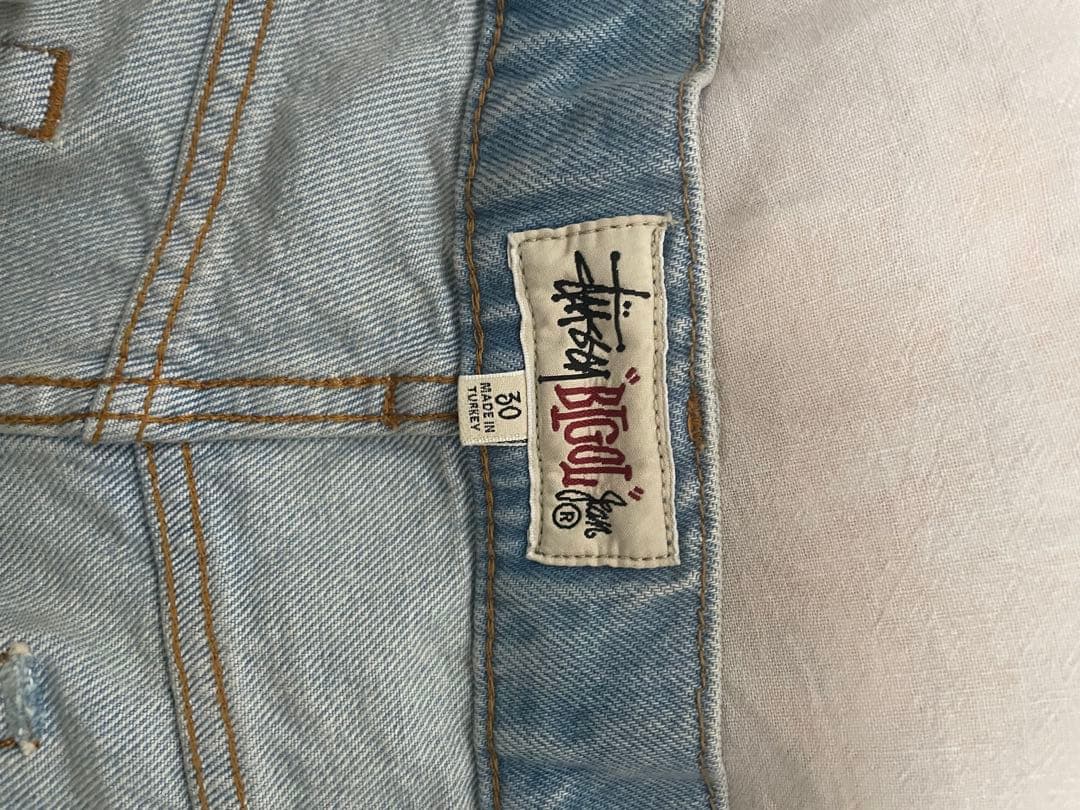 Stussy BIG OL' SHORT DENIM ライトウォッシュ　30