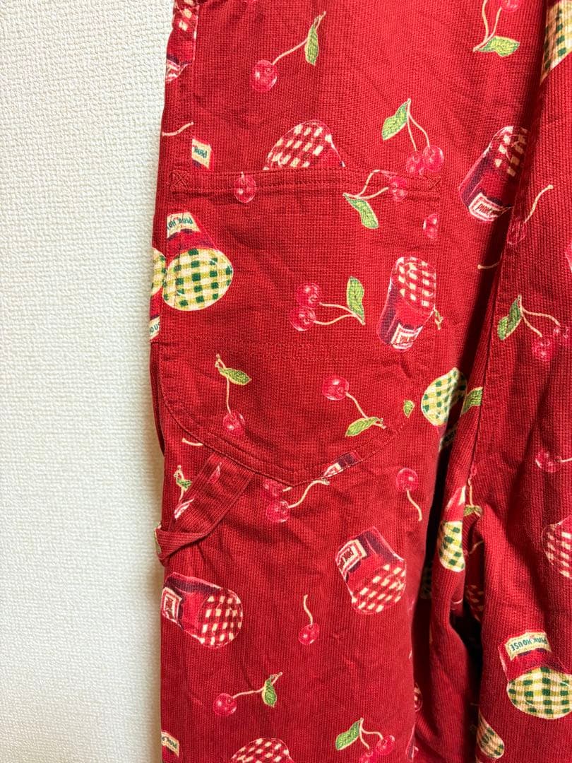 ピンクハウス PINK HOUSE さくらんぼ　サロペット オーバーオール