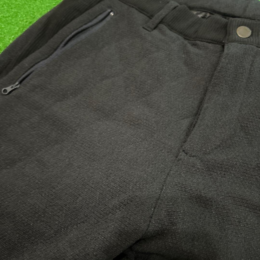 PEARLY GATES ブラックパンツ スリムフィット