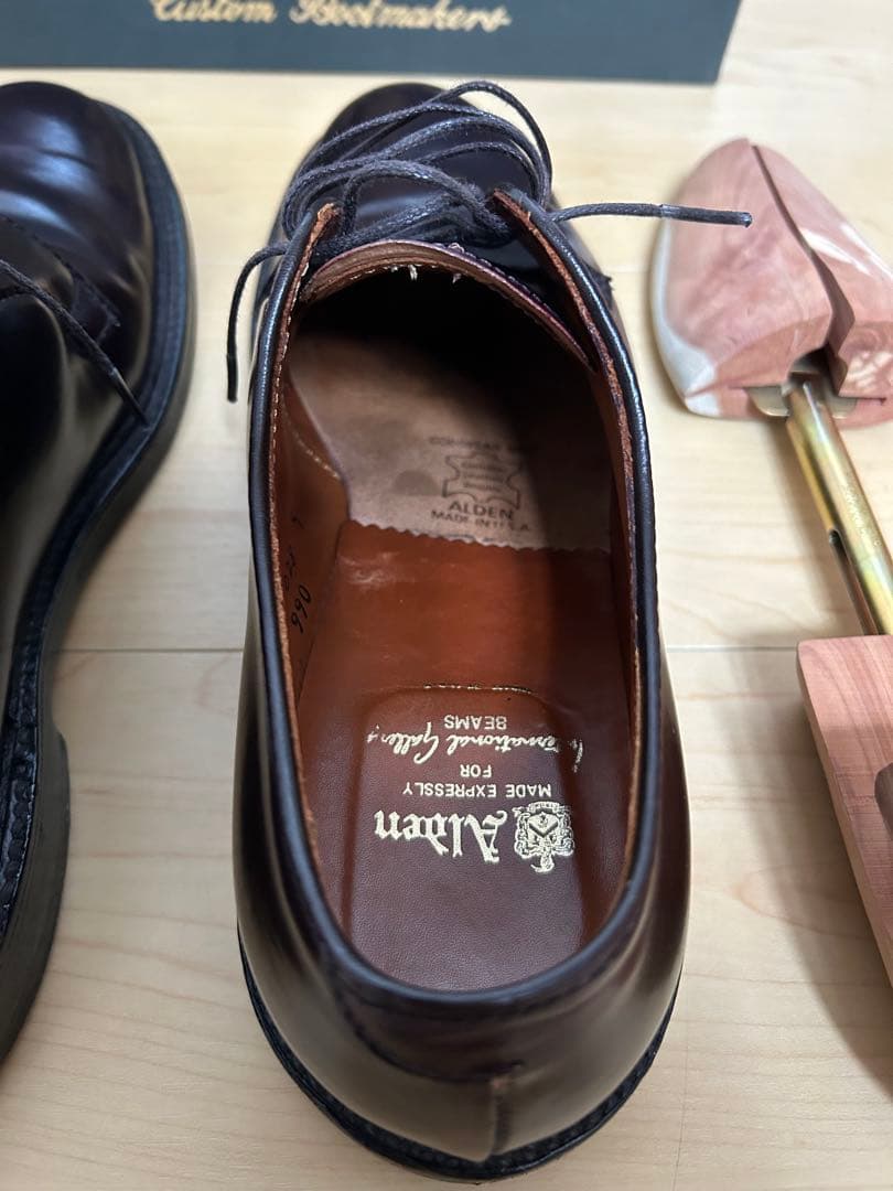 オールデン Alden 990 バーガンディコードバン 9D IGビームス購入