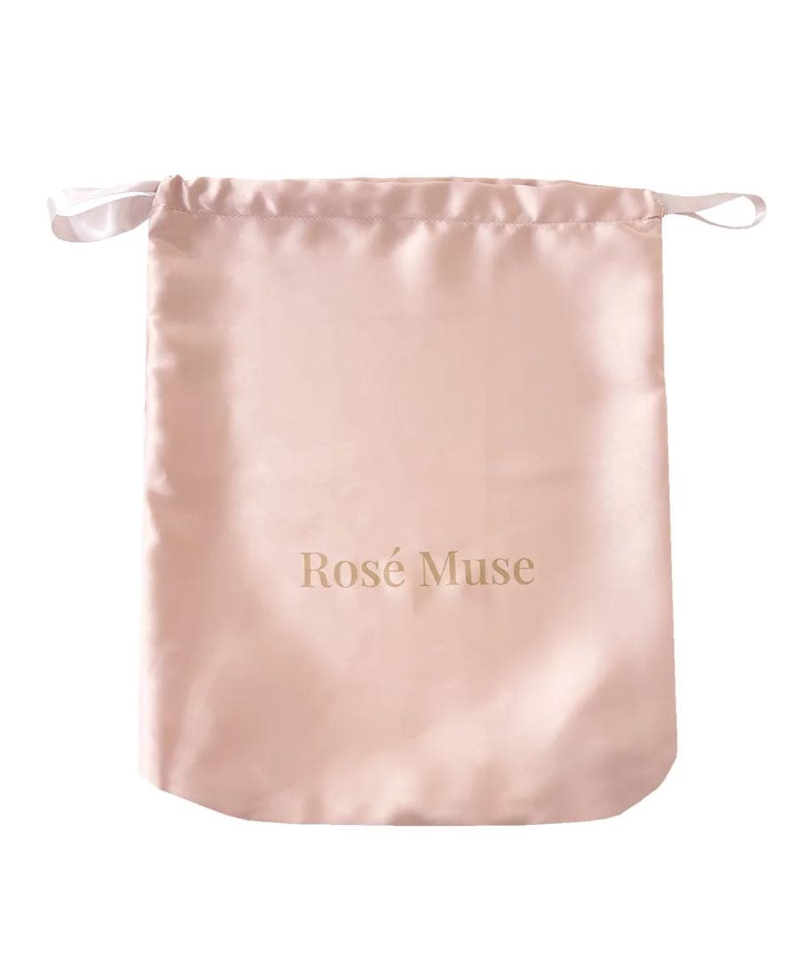 ロゼミューズ　サテンキルティングトート　ピンク