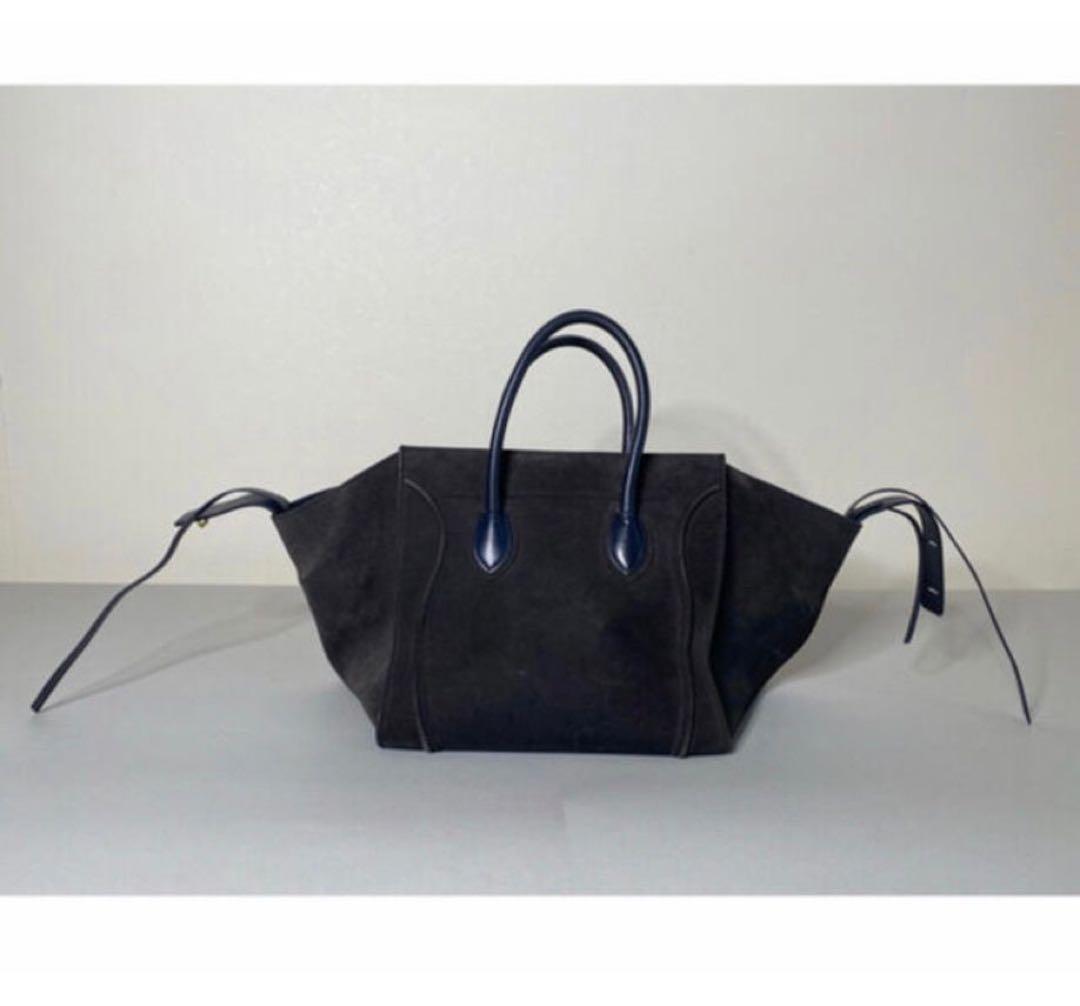 美品】CELINE ラゲージ ファントム スエード調 トートバッグ 上品カラー