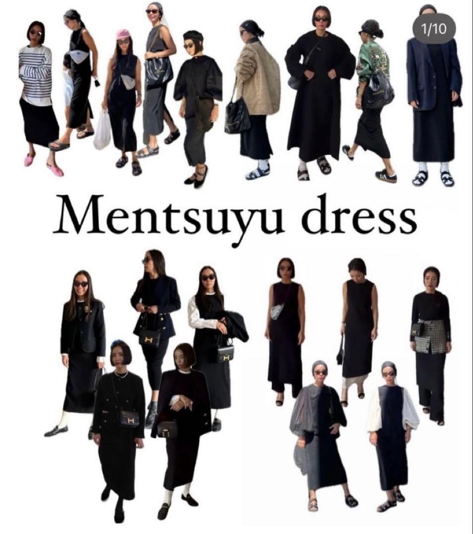 sorm'86 めんつゆドレス/ブラック　サイズSM