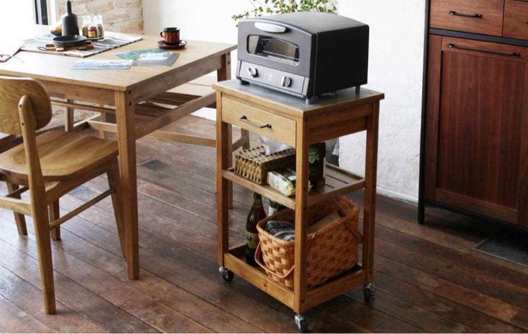 キッチンワゴン　モルタル　天板