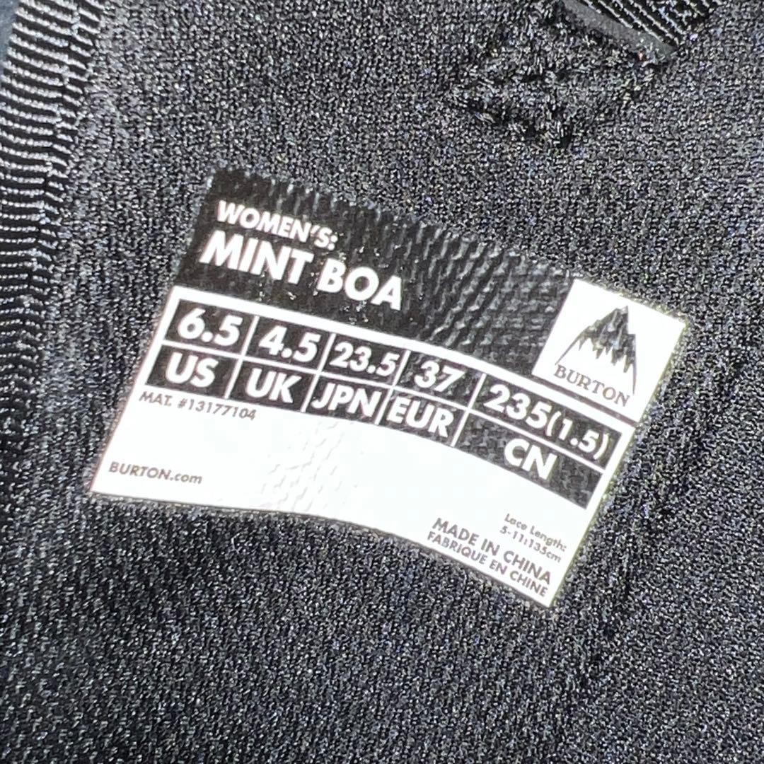 ２回使用 23.5cm BURTON MINT BOA ブーツ