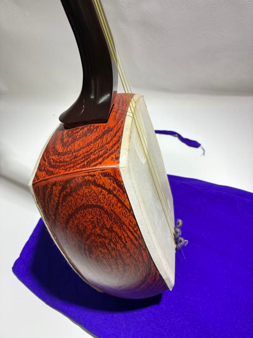 G）教学用 長唄 三味線 合皮張済み プラスチック製 祭り用 踊り用