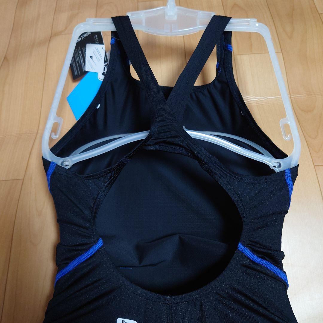XOサイズ 新品未使用 arenaスポーツ用水着 黒/青 ハイカット レディース