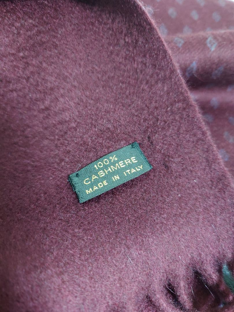 ロロ ピアーナ　Loro Piana　マフラー　ストール　小紋柄　カシミヤ