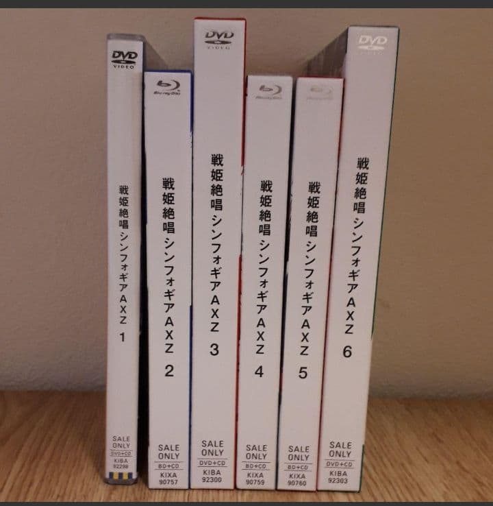 戦姫絶唱シンフォギア　AXZ 　1～6 　全巻　DVD　ブルーレイ