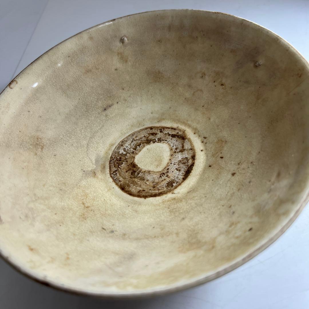 中国宋時代　白磁鉢　口径約17㎝　東Y8-0130☆2Fタサチ