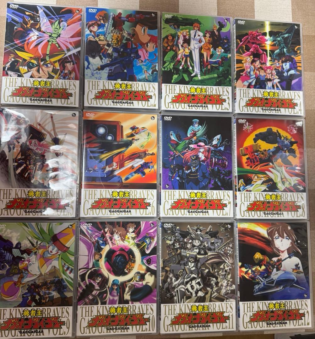 勇者王ガオガイガーDVD 全12巻セット