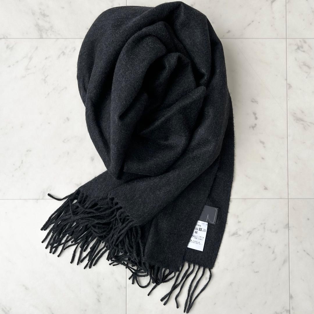 極美品 ノーブル カシミヤ100% オリジナルカシミヤストール グレー