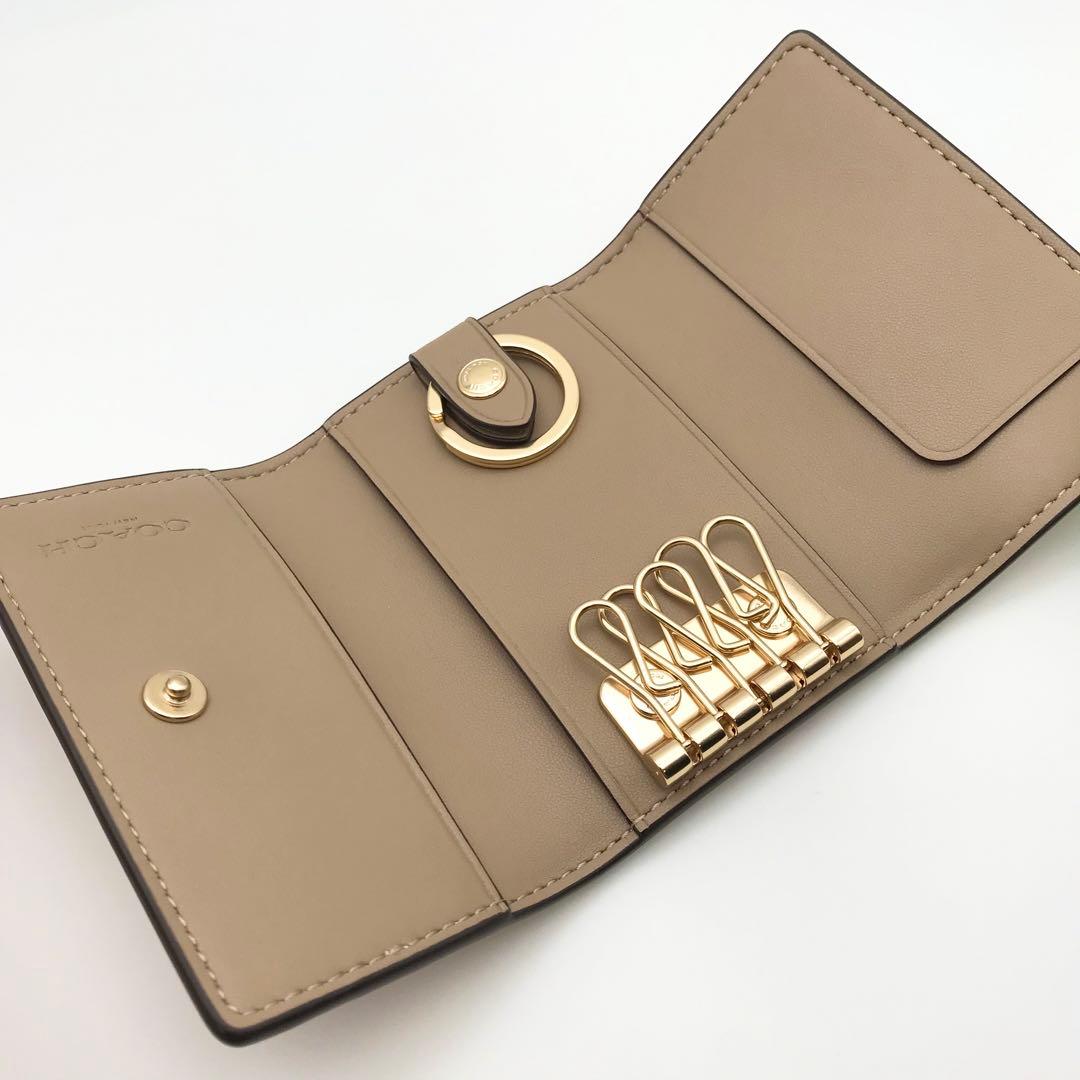 COACH ★大人気★ ファイブ リング キーケース フローラル プリント 新品