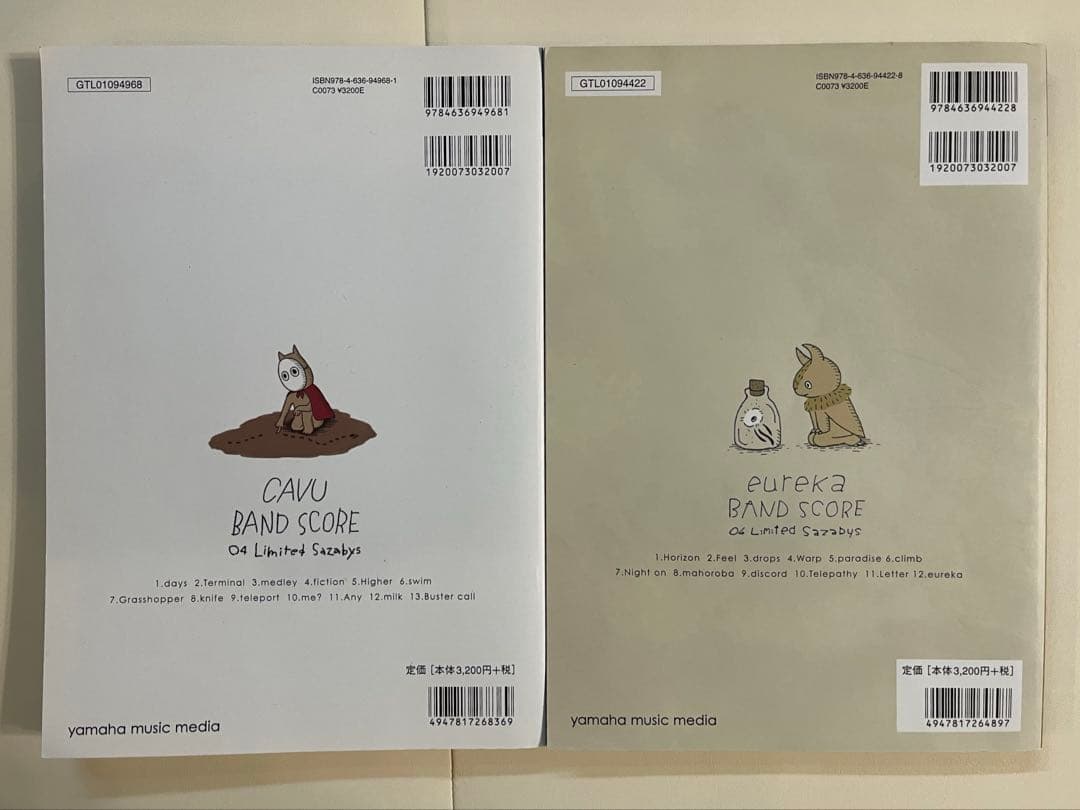 バンドスコア　04 Limited Sazabys CAVU eureka