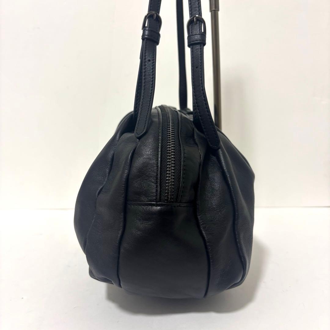 極美品 イアパピヨネ コロンボストンバッグ 黒