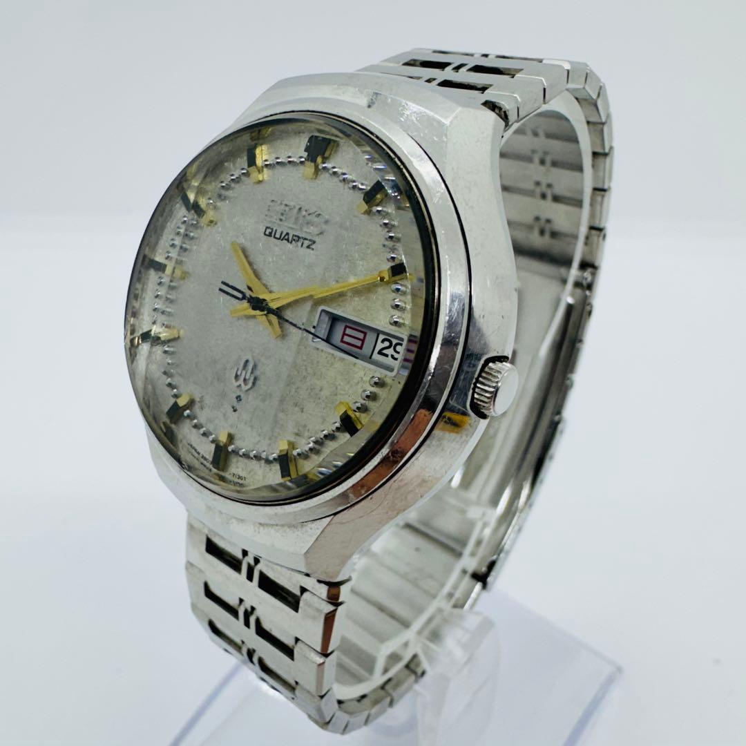 ✨セイコー✨初期クオーツ✨3803-7060✨デイデイト✨カットガラス✨腕時計✨