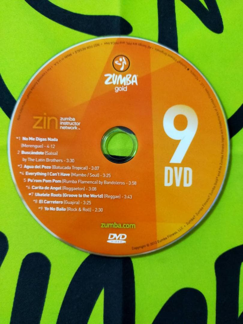 ZUMBA GOLD 9 ズンバ ゴールド DVD CD インストラクター専用