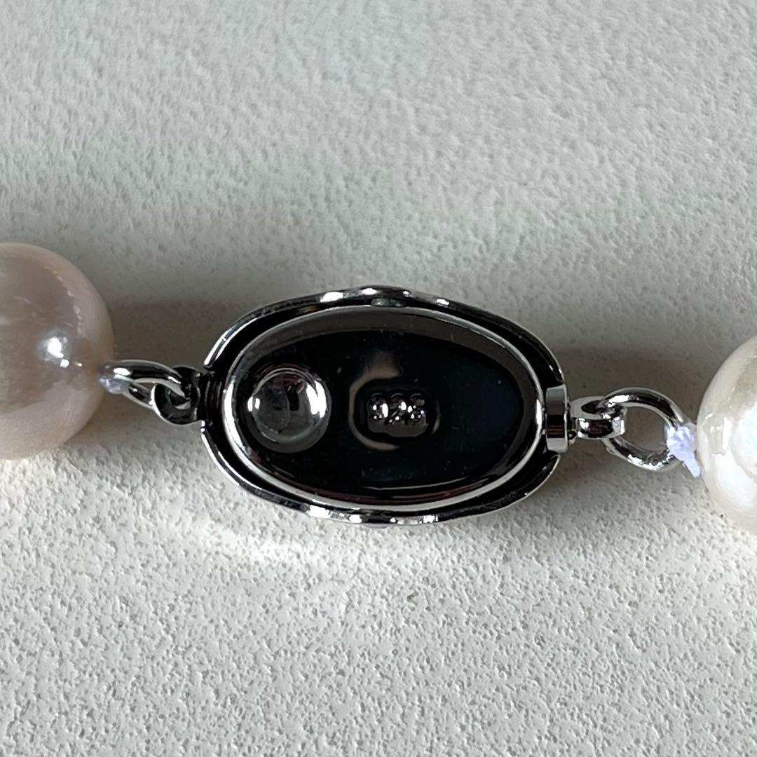 テリ強◆大珠◆本真珠 9.1-10.2㎜ ネックレス 925刻印