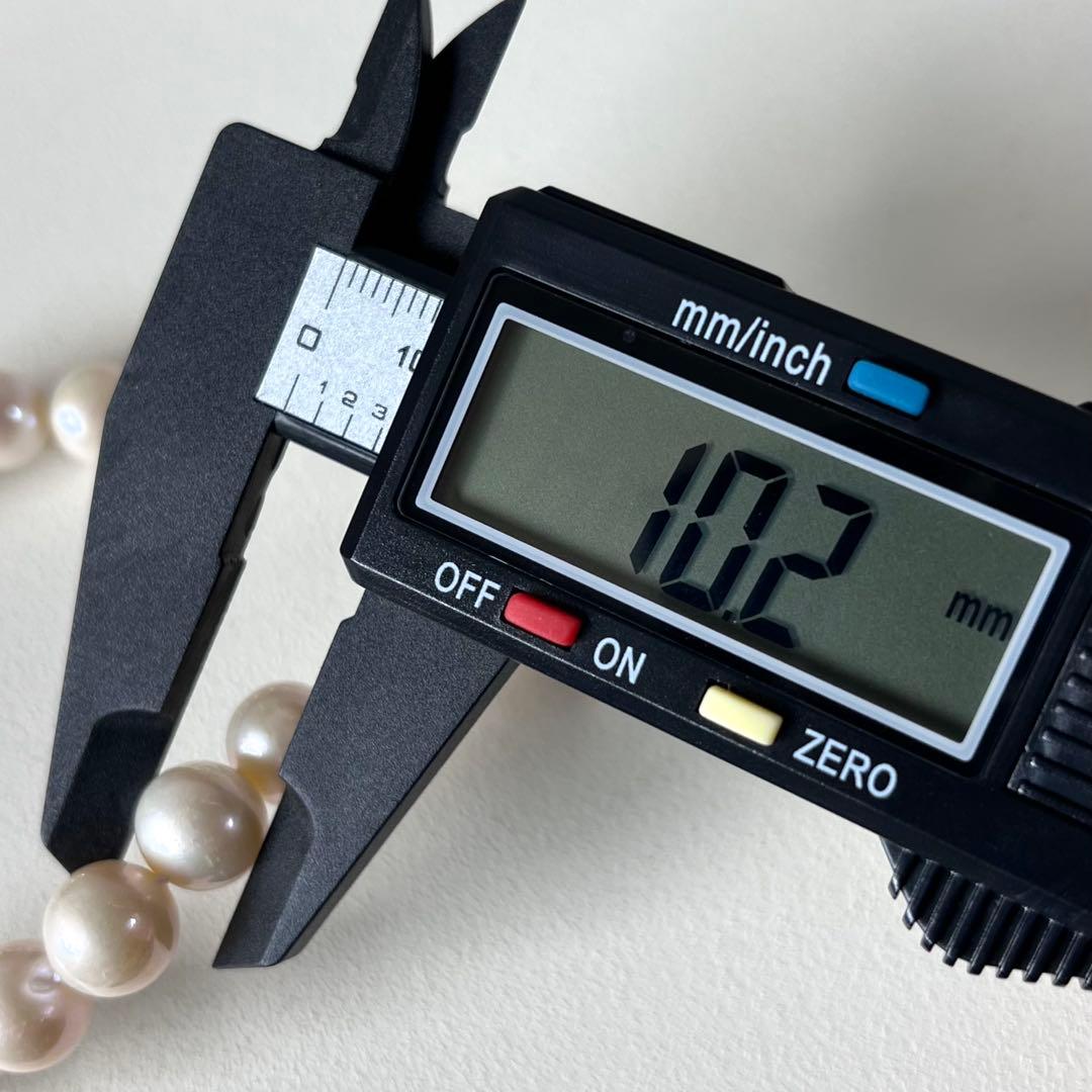 テリ強◆大珠◆本真珠 9.1-10.2㎜ ネックレス 925刻印