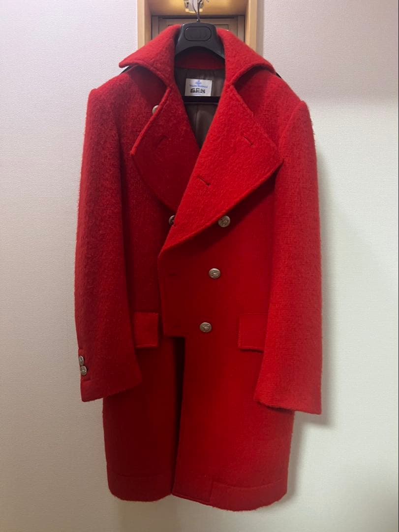 Vivienne Westwood 赤 ウール ピーコート 48