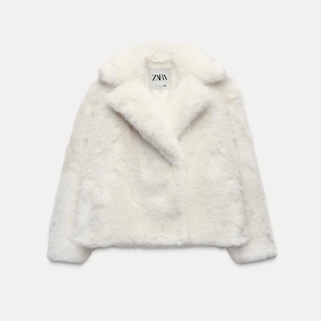 ZARA☆ZW COLLECTION フェイクファー ジャケット