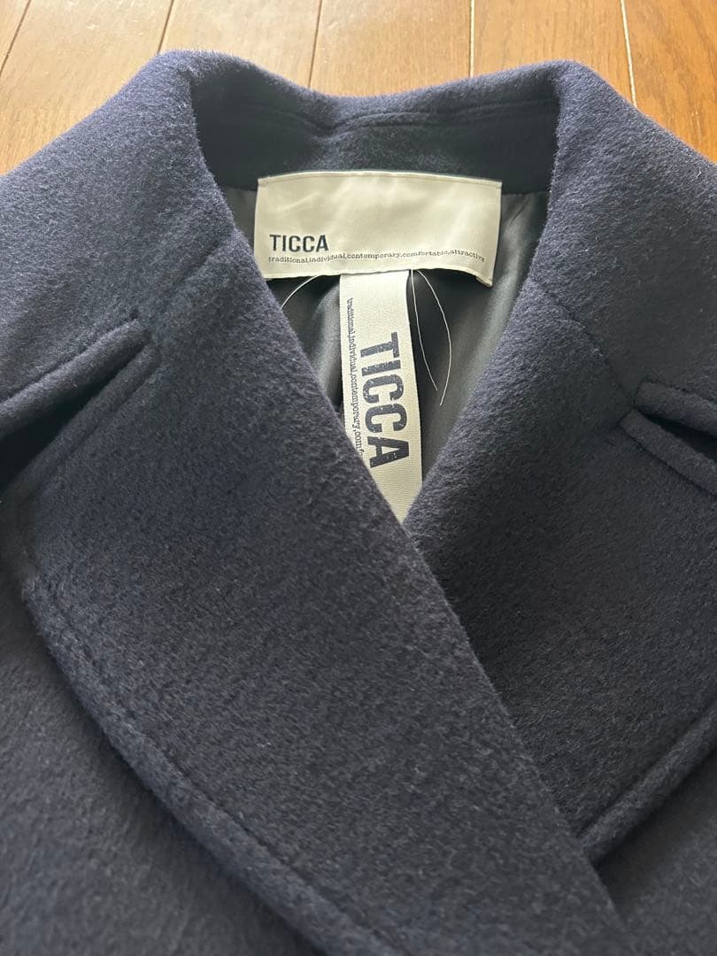 ticca ティッカ ピーコート ネイビー