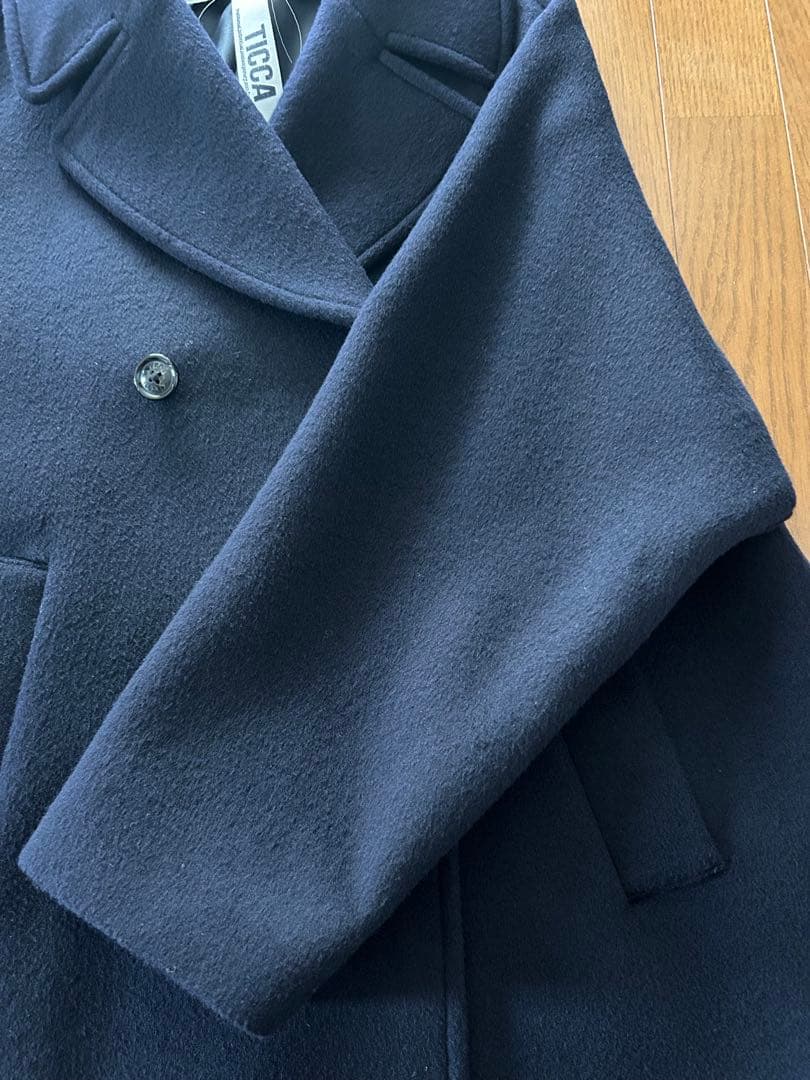 ticca ティッカ ピーコート ネイビー