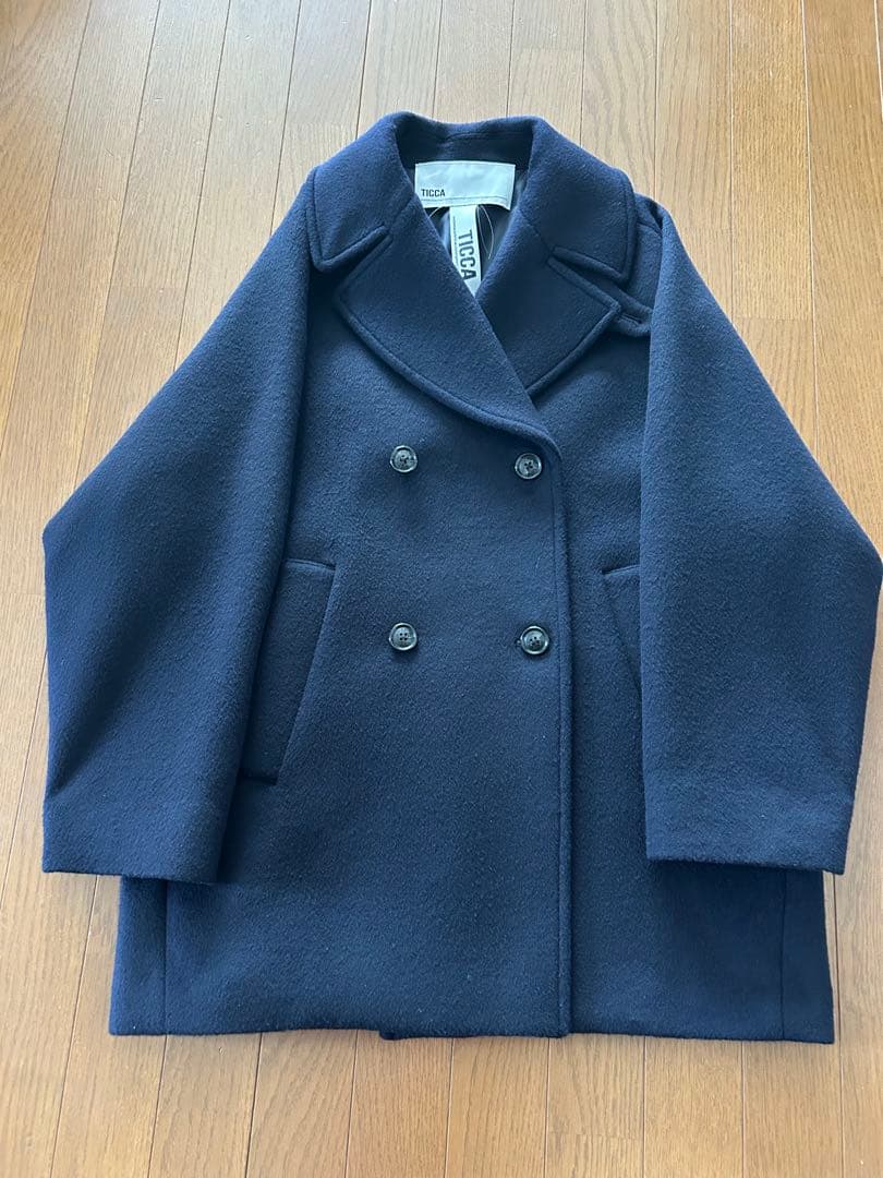 ticca ティッカ ピーコート ネイビー