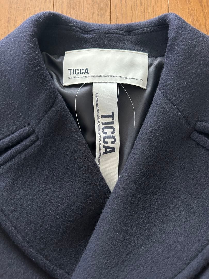 ticca ティッカ ピーコート ネイビー