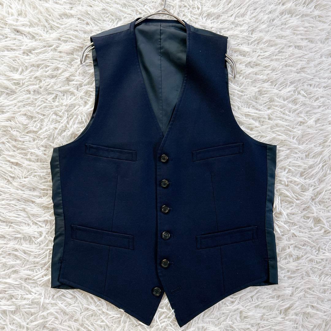 美品　ジェイプレス 3ピース スーツ セットアップ ネイビー