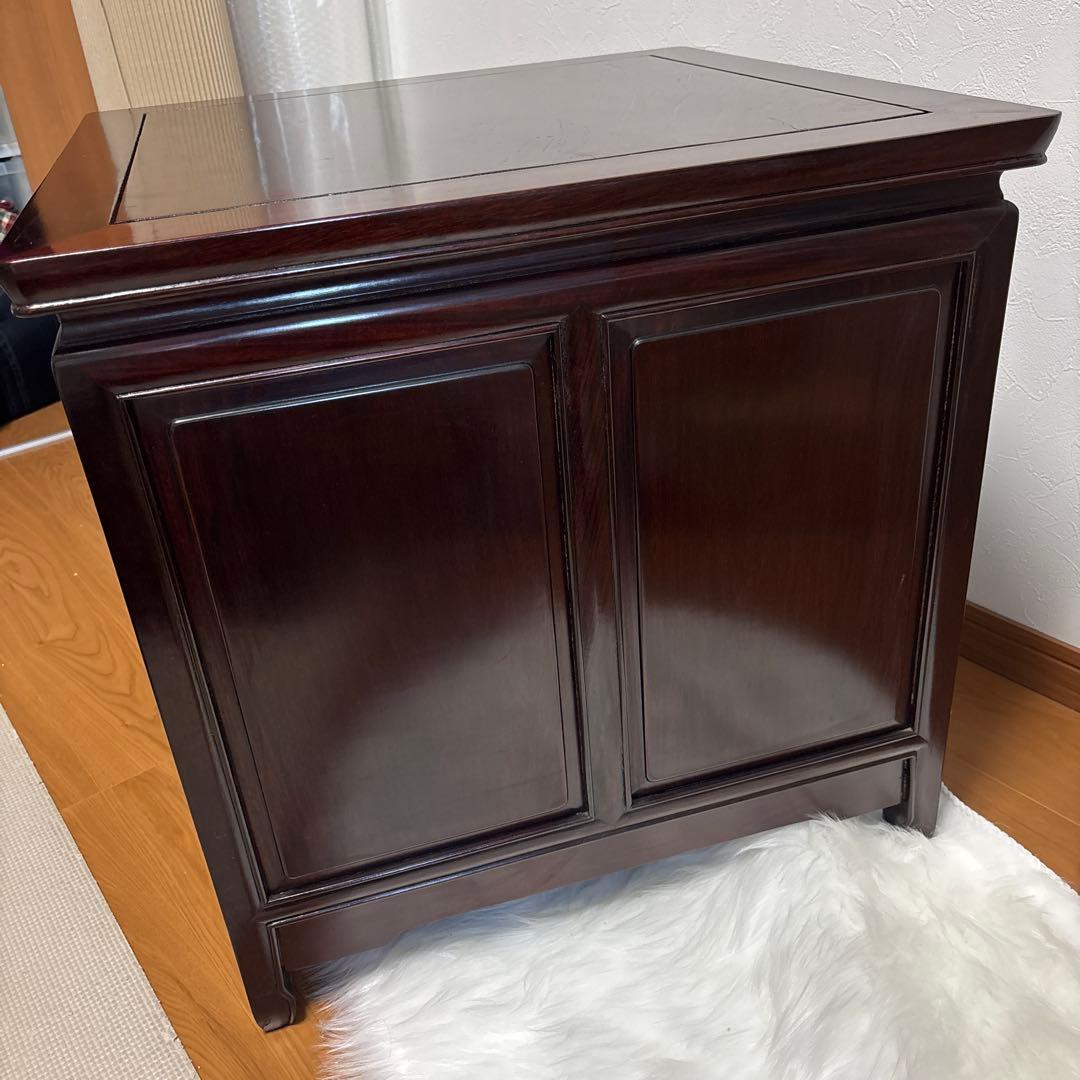 【貴重・豪華】中国美術 唐木 花梨材 花台 コンソールテーブル 中国骨董