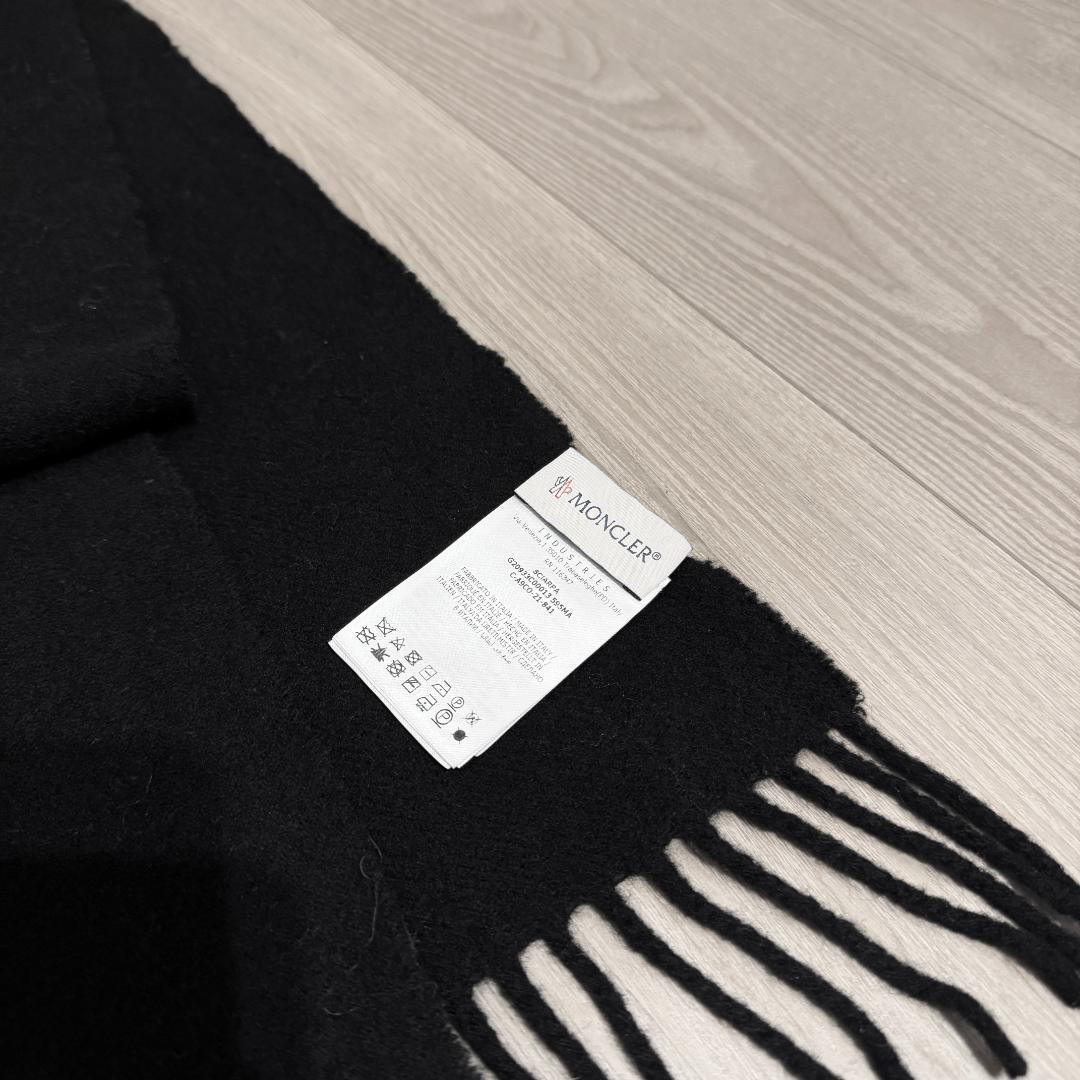 【高級モデル☆ジャパンタグ☆刺繍ロゴ】モンクレール ふわふわ フリンジマフラー