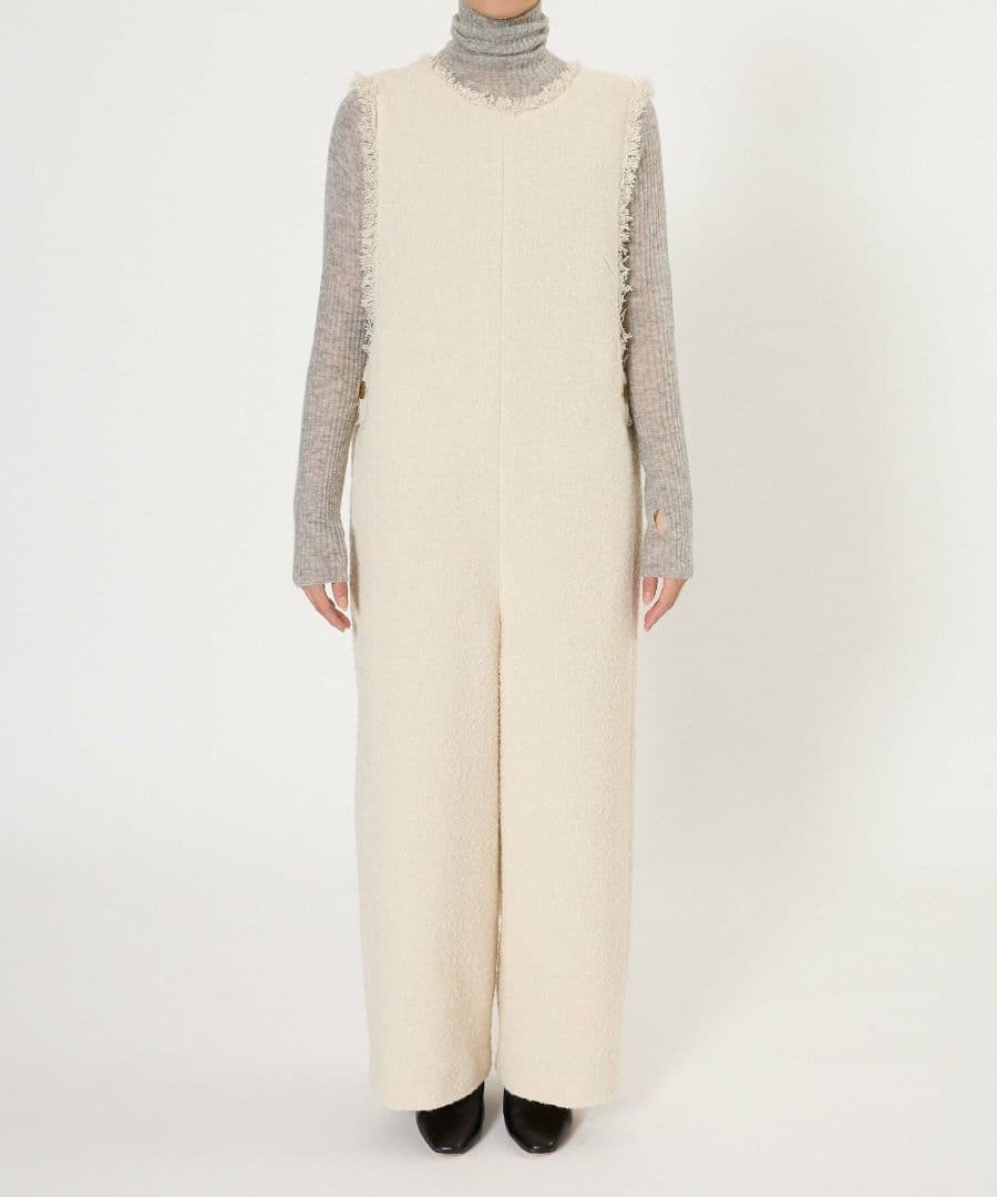 BABYLON　ツイードオールインワン　ブラック