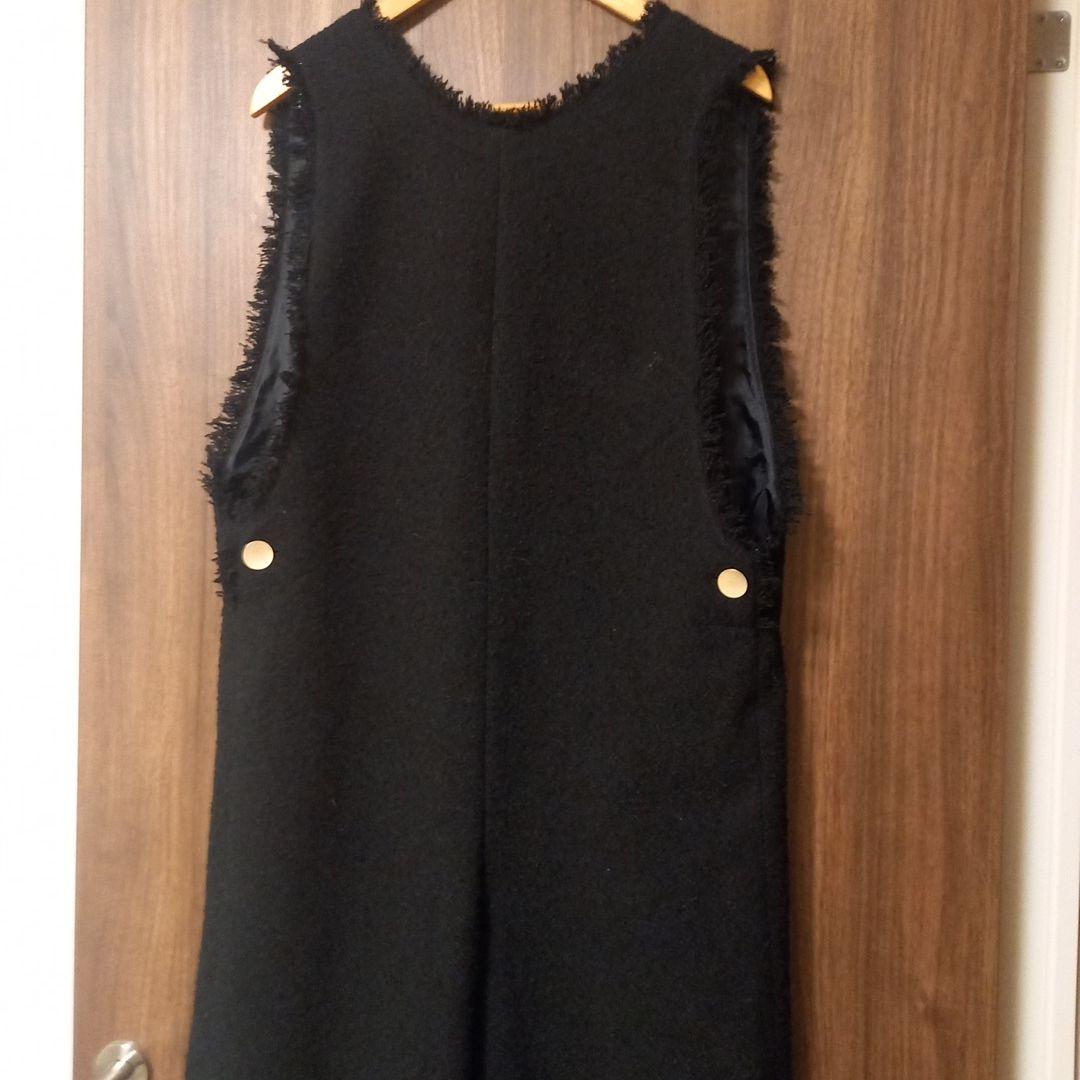 BABYLON　ツイードオールインワン　ブラック