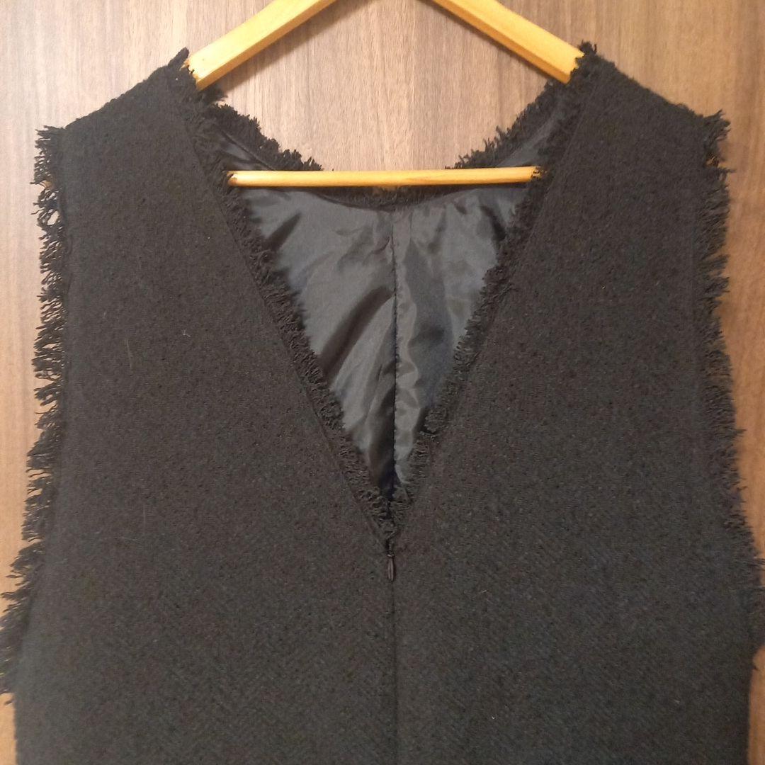 BABYLON　ツイードオールインワン　ブラック