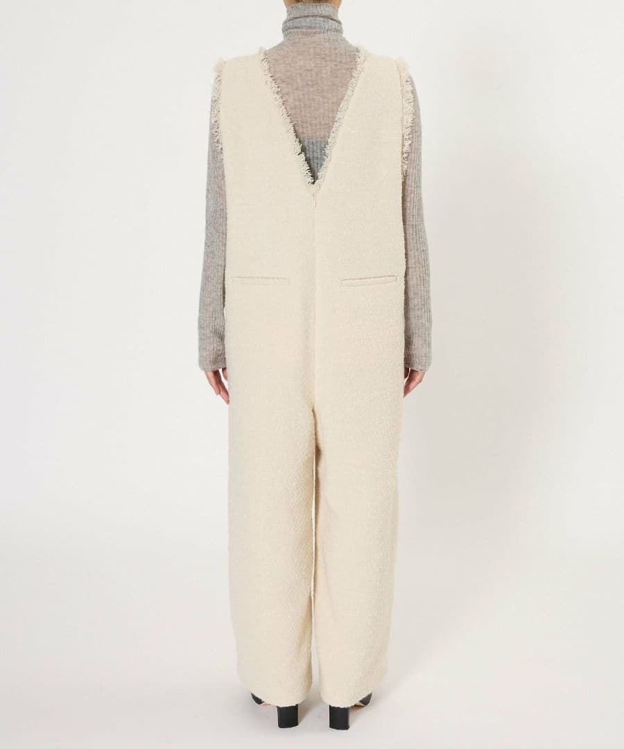 BABYLON　ツイードオールインワン　ブラック