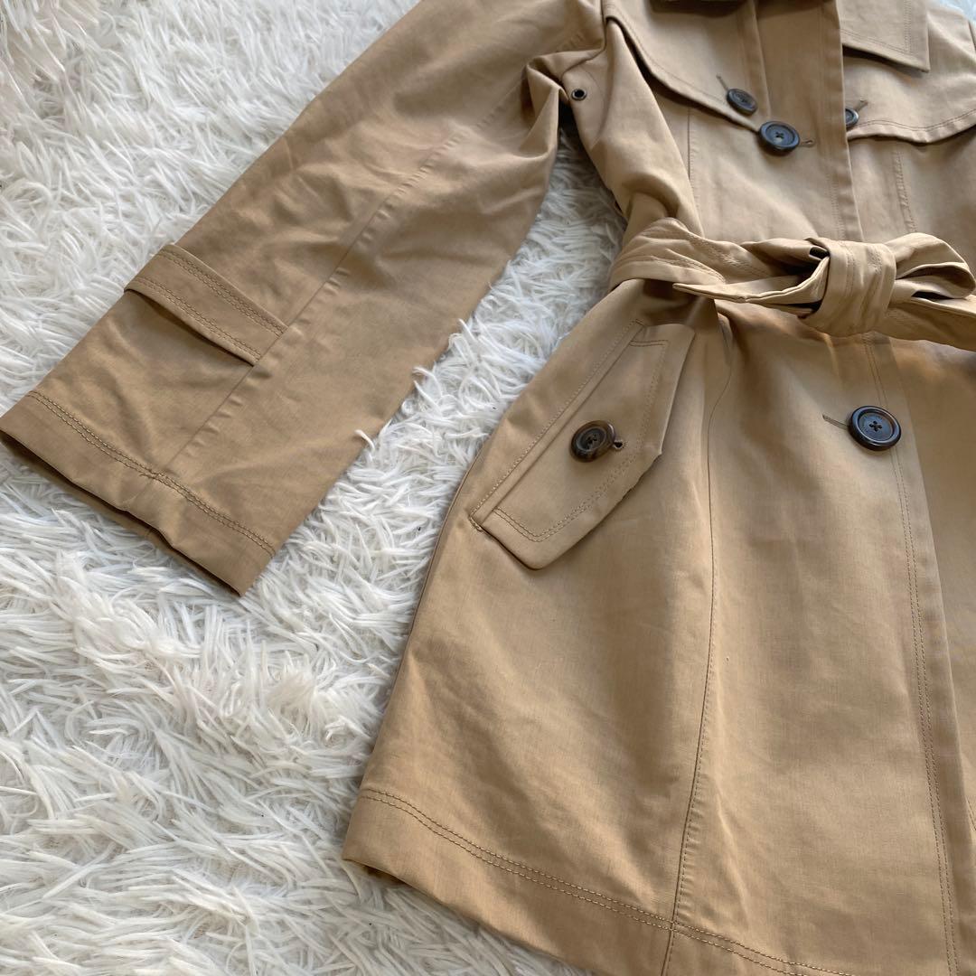 バーバリーブルーレーベル　トレンチコート　ベルト　リボン　ホースロゴ　M 撥水