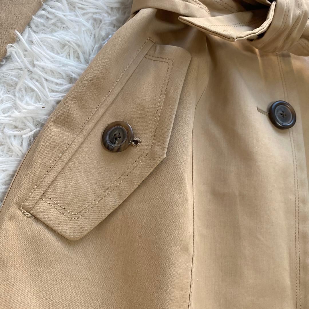 バーバリーブルーレーベル　トレンチコート　ベルト　リボン　ホースロゴ　M 撥水