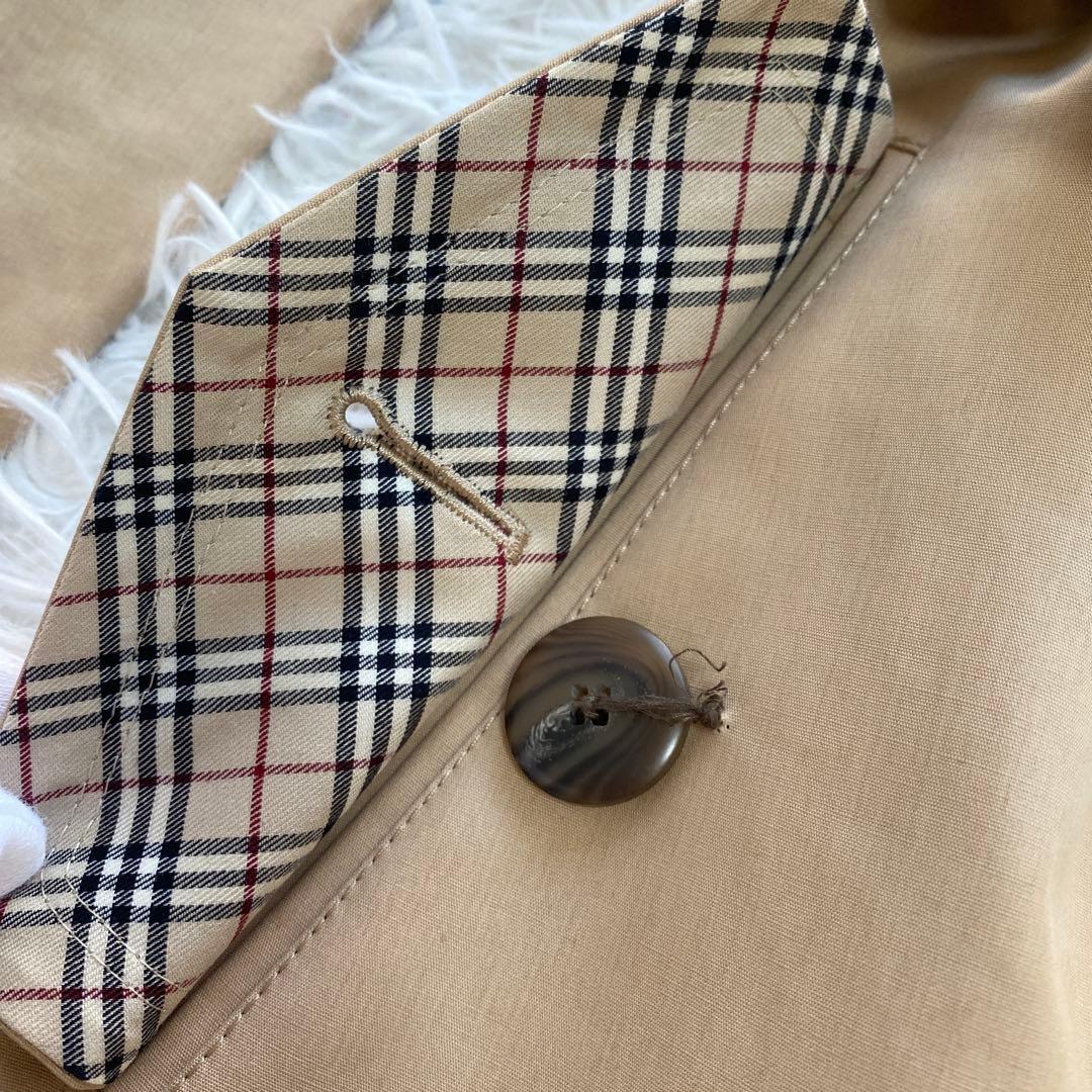 バーバリーブルーレーベル　トレンチコート　ベルト　リボン　ホースロゴ　M 撥水