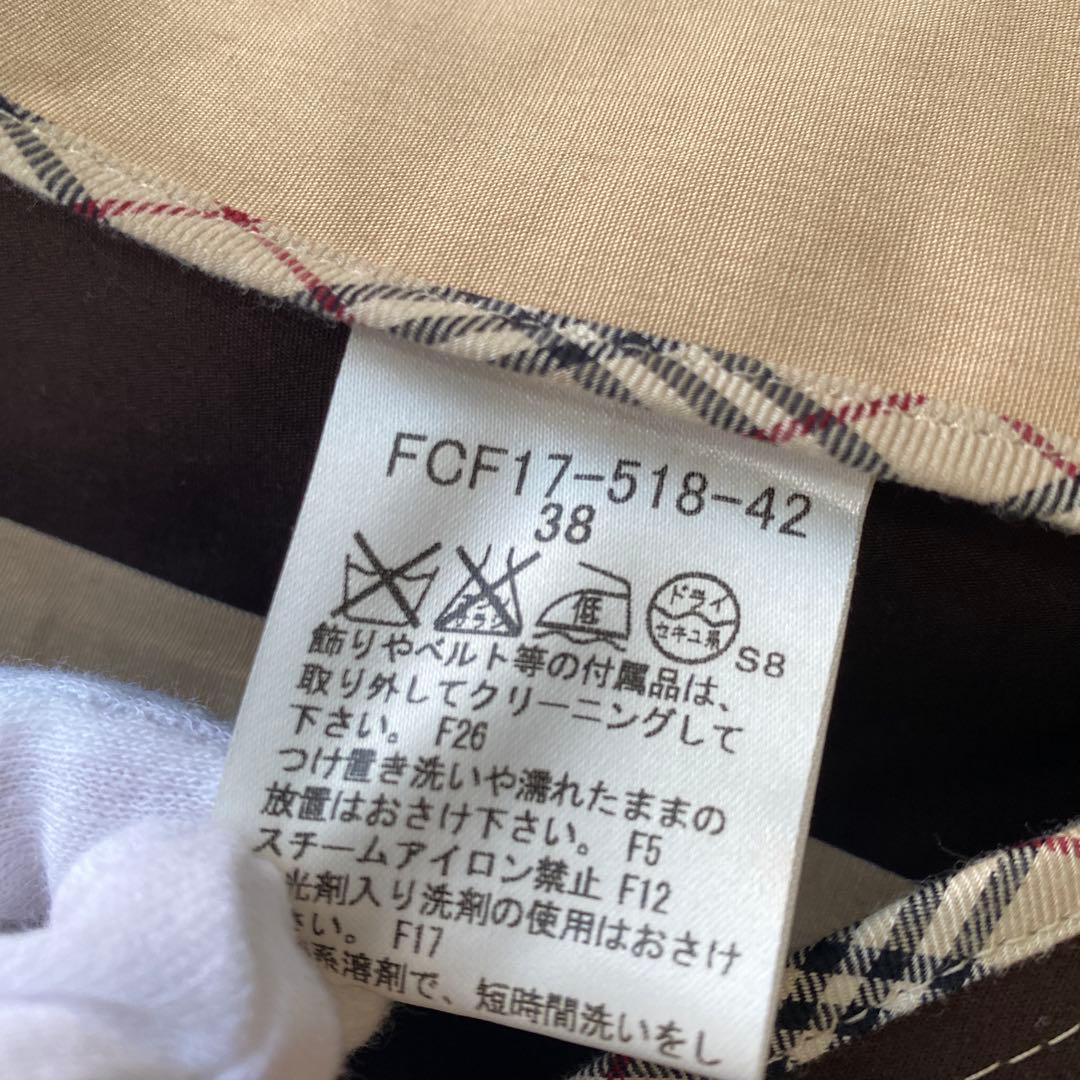 バーバリーブルーレーベル　トレンチコート　ベルト　リボン　ホースロゴ　M 撥水