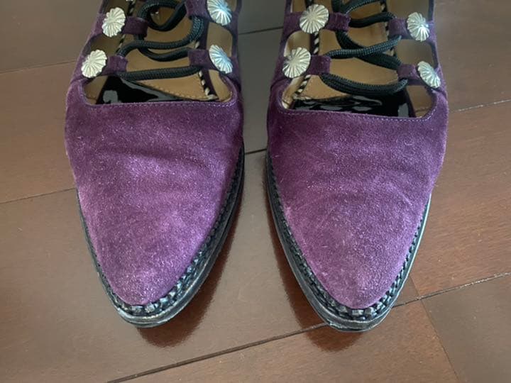 【美品】TOGA ギリーシューズ　39 パープル
