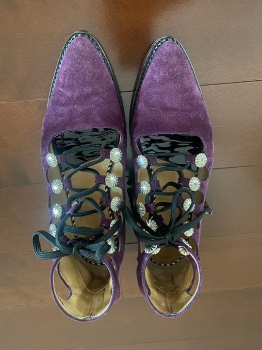 【美品】TOGA ギリーシューズ　39 パープル