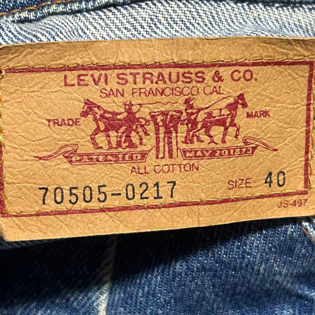 90s 1993年製　日本製　リーバイス　70505-0217 サイズ40