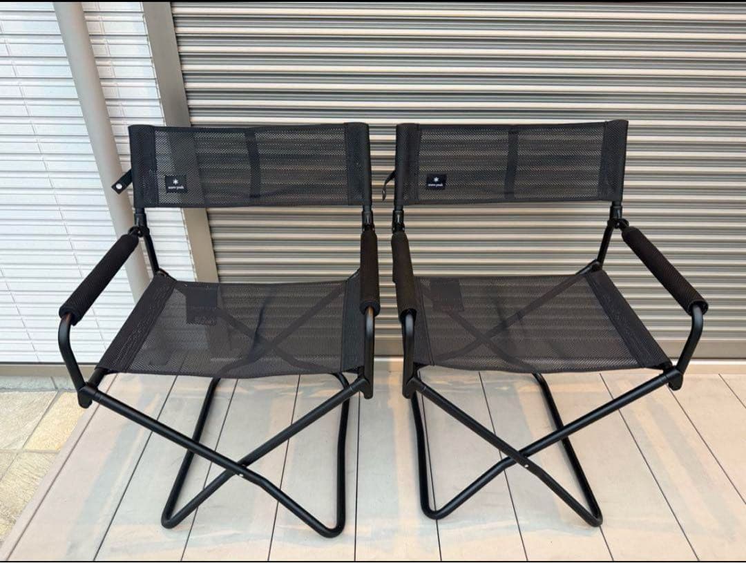 【2脚セット】　スノーピーク　メッシュFDチェア ブラック
