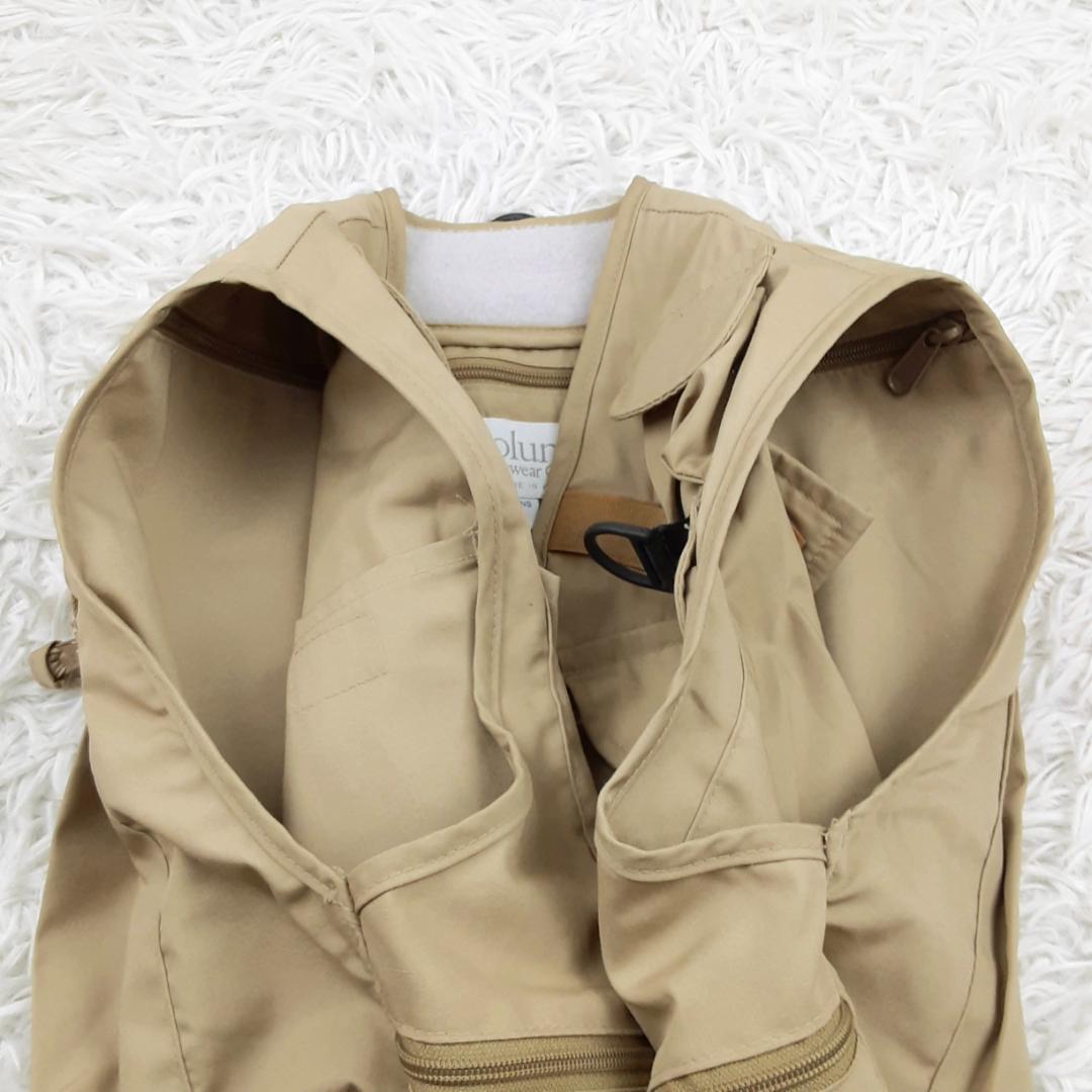 美品◎Columbia コロンビア フィッシングベスト 釣り用 ベージュ 韓国製